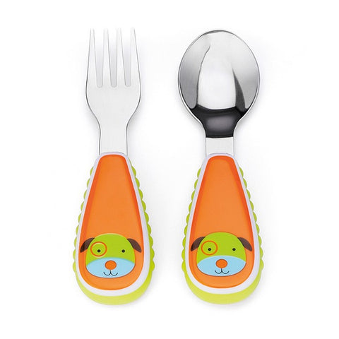 Skip Hop Zootensils Fork & Spoon - Dog | Little Baby.