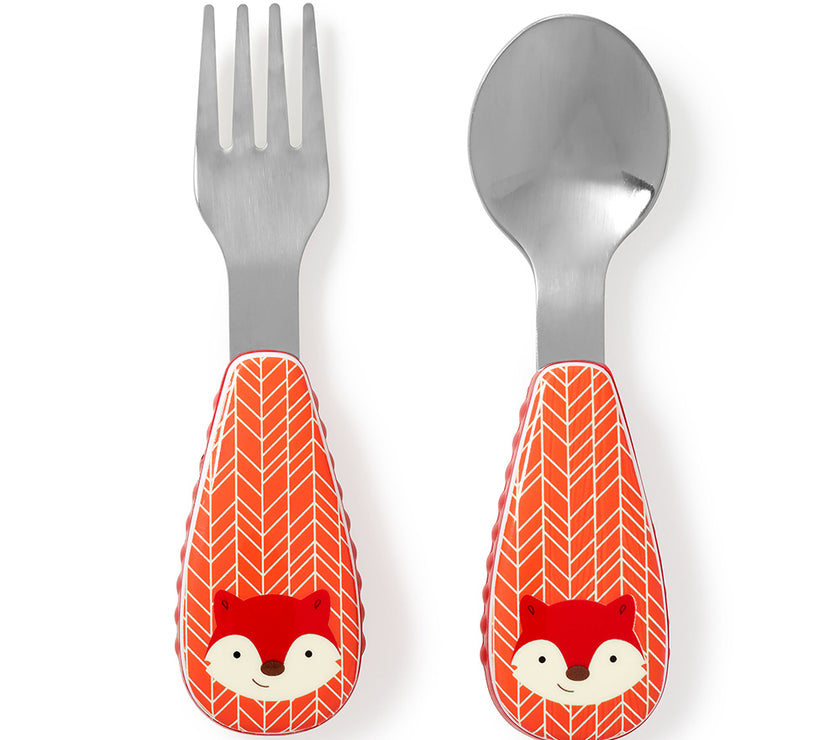 Skip Hop Zootensils Fork & Spoon - Fox | Little Baby.