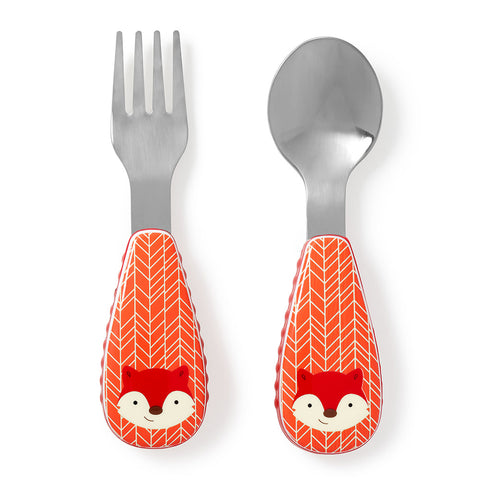 Skip Hop Zootensils Fork & Spoon - Fox | Little Baby.