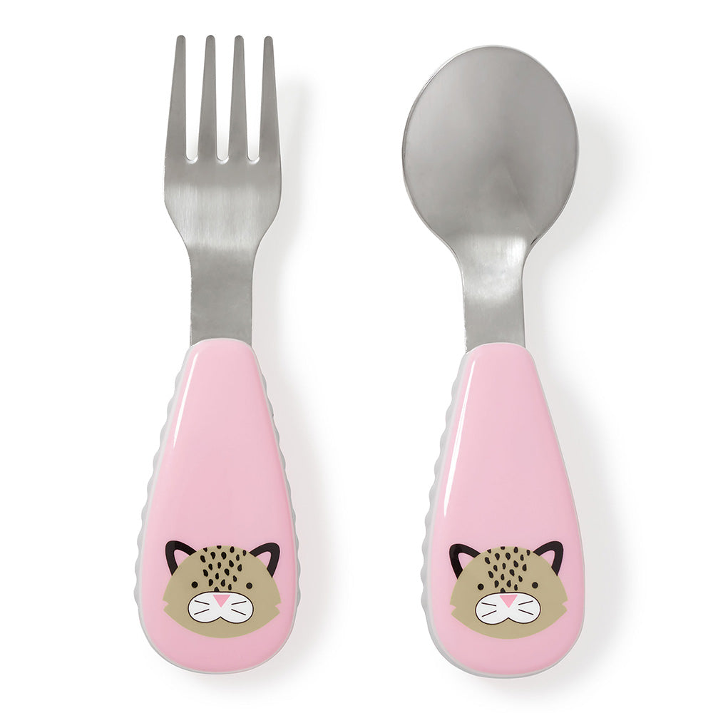 Skip Hop Zootensils Fork & Spoon - Leopard | Little Baby.