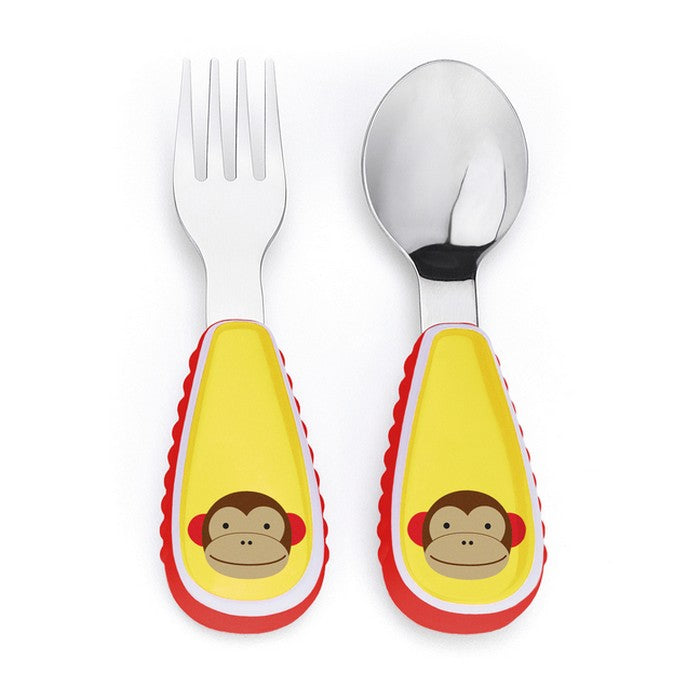 Skip Hop Zootensils Fork & Spoon - Monkey | Little Baby.