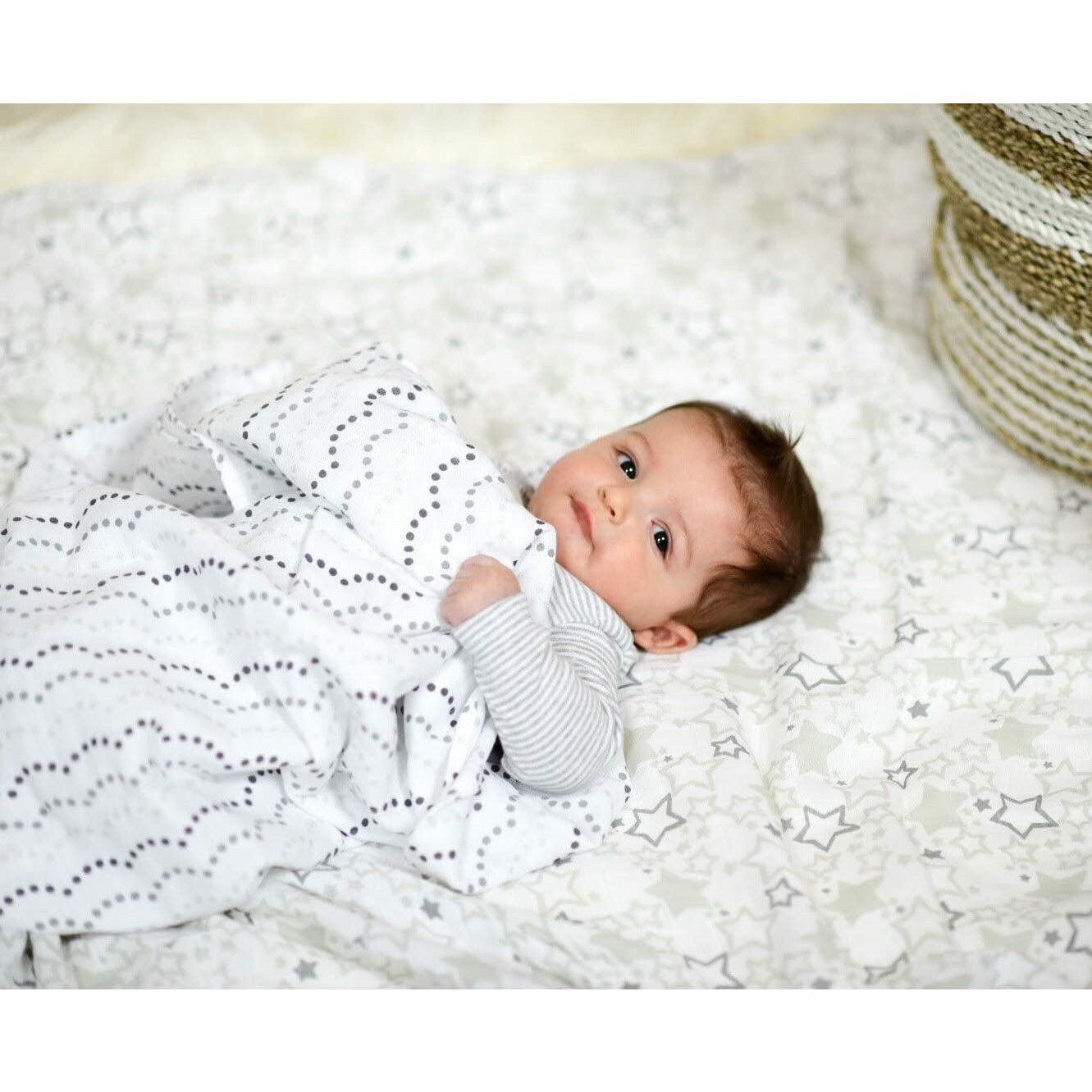 Swaddle Designs Cotton Muslin Swaddle Blankets Stars Little Baby