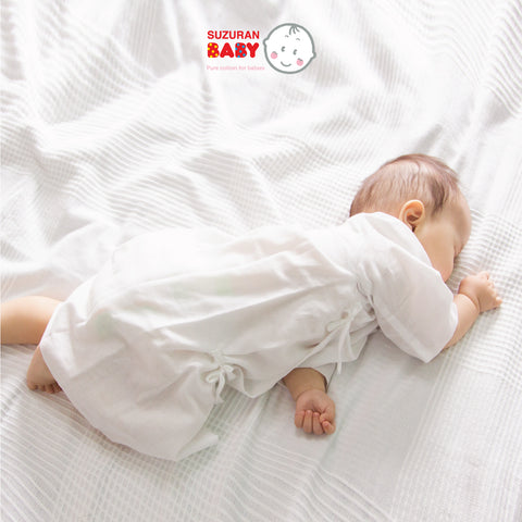 Suzuran Baby Gauze Undershirt (Long) 2 pcs | Little Baby.