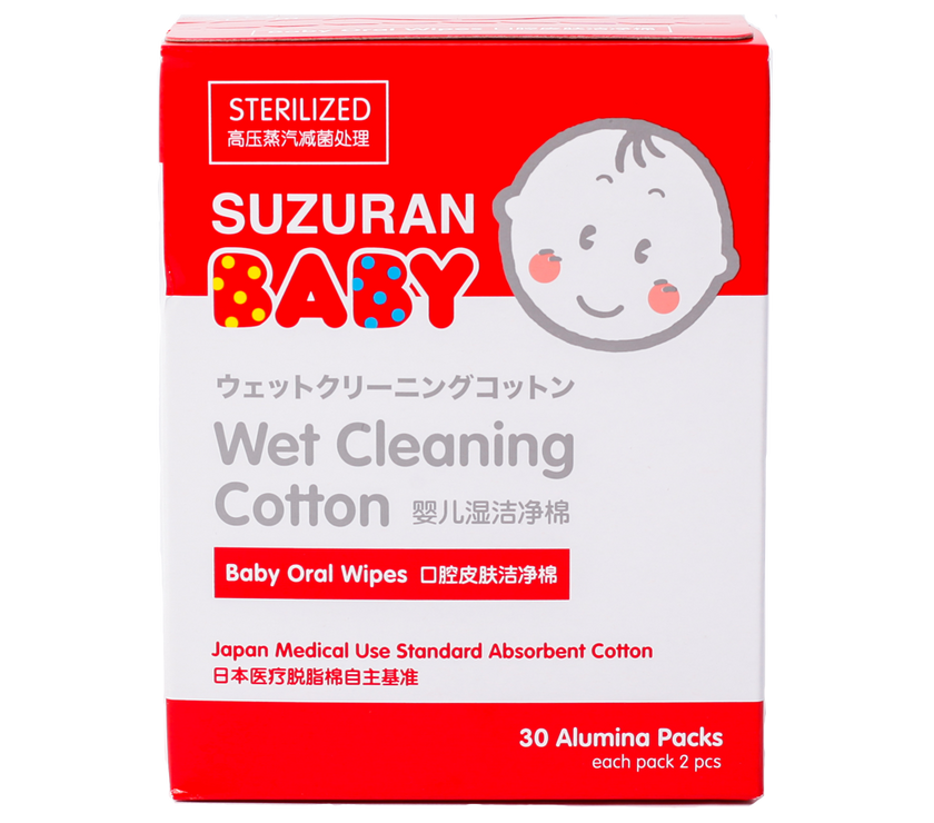 Suzuran Baby Wet Cleaning Cotton 30 pcs | Little Baby.