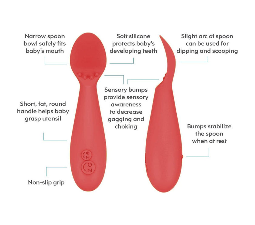 ezpz Tiny Spoon - 2-Pack (8 colours) | Little Baby.