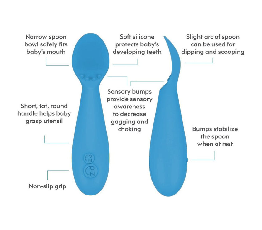 ezpz Tiny Spoon - 2-Pack (8 colours) | Little Baby.