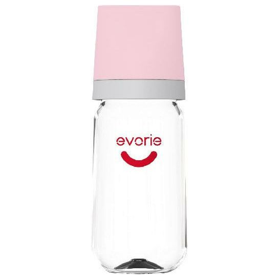 Evorie Tritan Wide-neck Baby Milk Feeding Bottle 240mL/8oz, Camellia-1