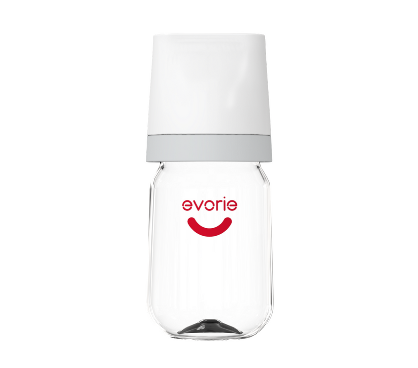 Evorie Tritan Wide-neck Baby Milk Feeding Bottle 160mL/5oz, Daisy