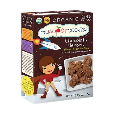 My Super Foods, My Super Cookies- Chocolate Heroes, 177g. | Little Baby.