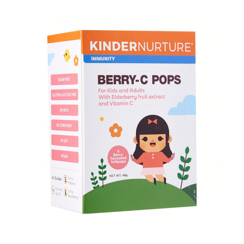 KinderNurture Berry-C Pops - 6 lollipops, 48 g. | Little Baby.