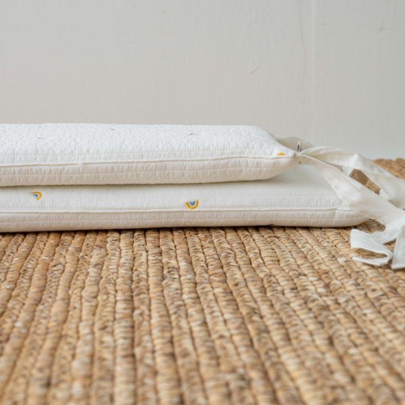 Little kBaby Baby Cot Breathable Premium Cotton Bedding Set - White | Little Baby.