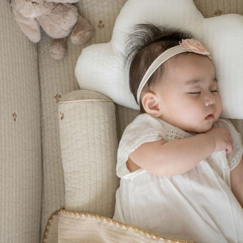 Little kBaby Baby Cot Breathable Premium Cotton Bedding Set - Beige | Little Baby.