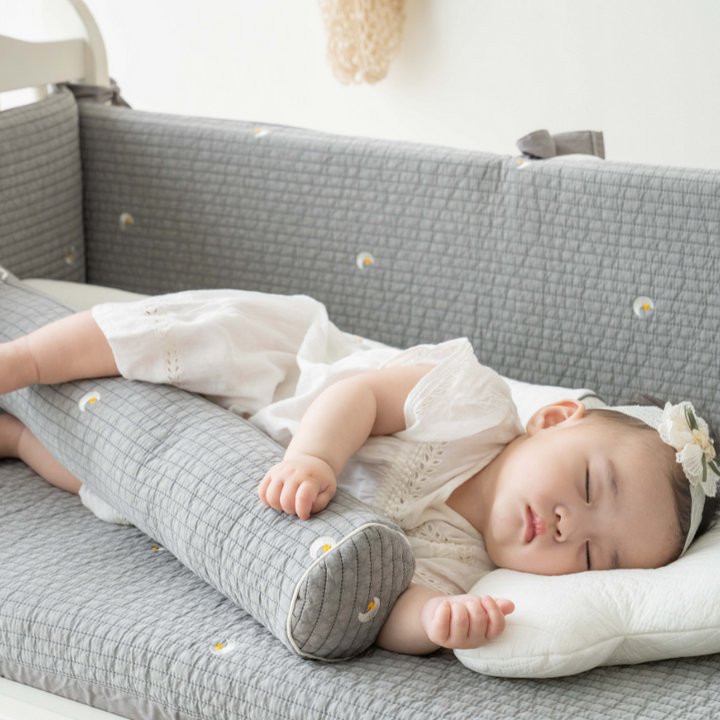 Little kBaby Baby Cot Breathable Premium Cotton Bedding Set - Grey | Little Baby.