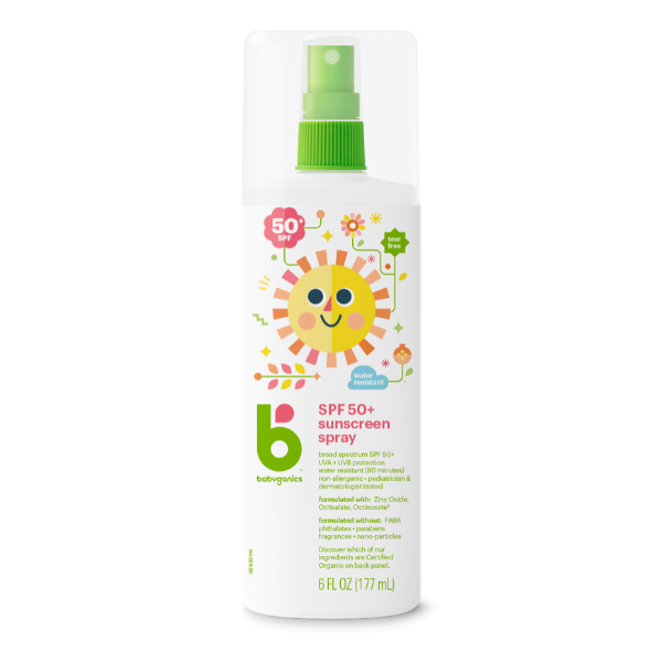 Babyganics Sunscreen Spray, SPF 50+ - 177ml | Little Baby.