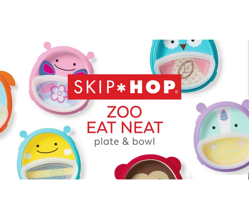 Skip Hop Zoo Eat Neat Plate & Bowl | Little Baby.