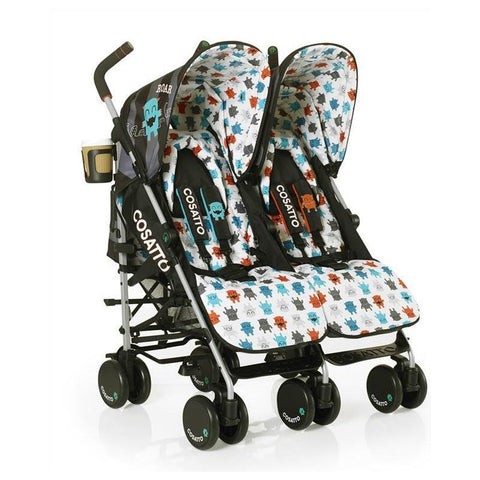 Cosatto Supa Dupa Twin Stroller - Cuddle Monster | Little Baby.
