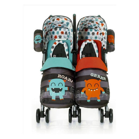 Cosatto Supa Dupa Twin Stroller - Cuddle Monster | Little Baby.