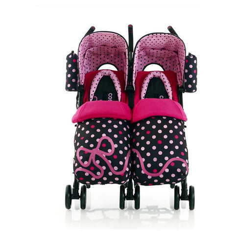 Cosatto Supa Dupa Twin Stroller - Bow How | Little Baby.