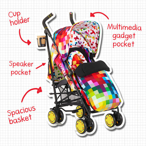 Cosatto Supa Pushchair - Pixelate | Little Baby.