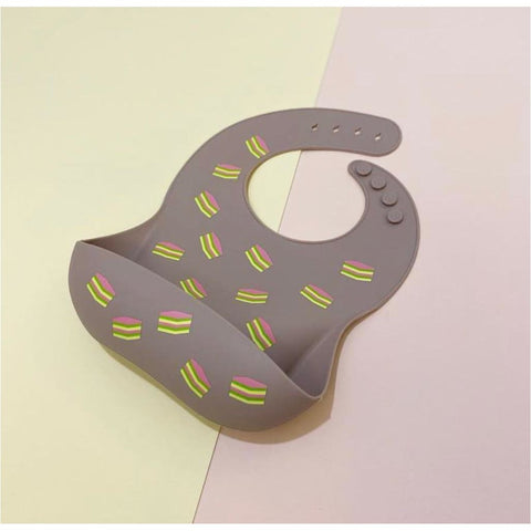 Chubby Junkie Kueh Lapis Silicone Bib - Purplish Peach | Little Baby.