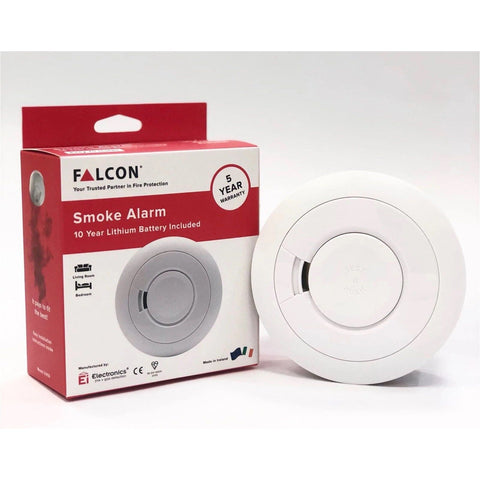 FALCON Optical Smoke Detector 10 Years Lithium Battery (Model: Ei650) | Little Baby.