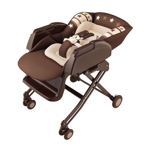 Aprica High-Low Bed & Chair TW Yuralism Brown | Little Baby.