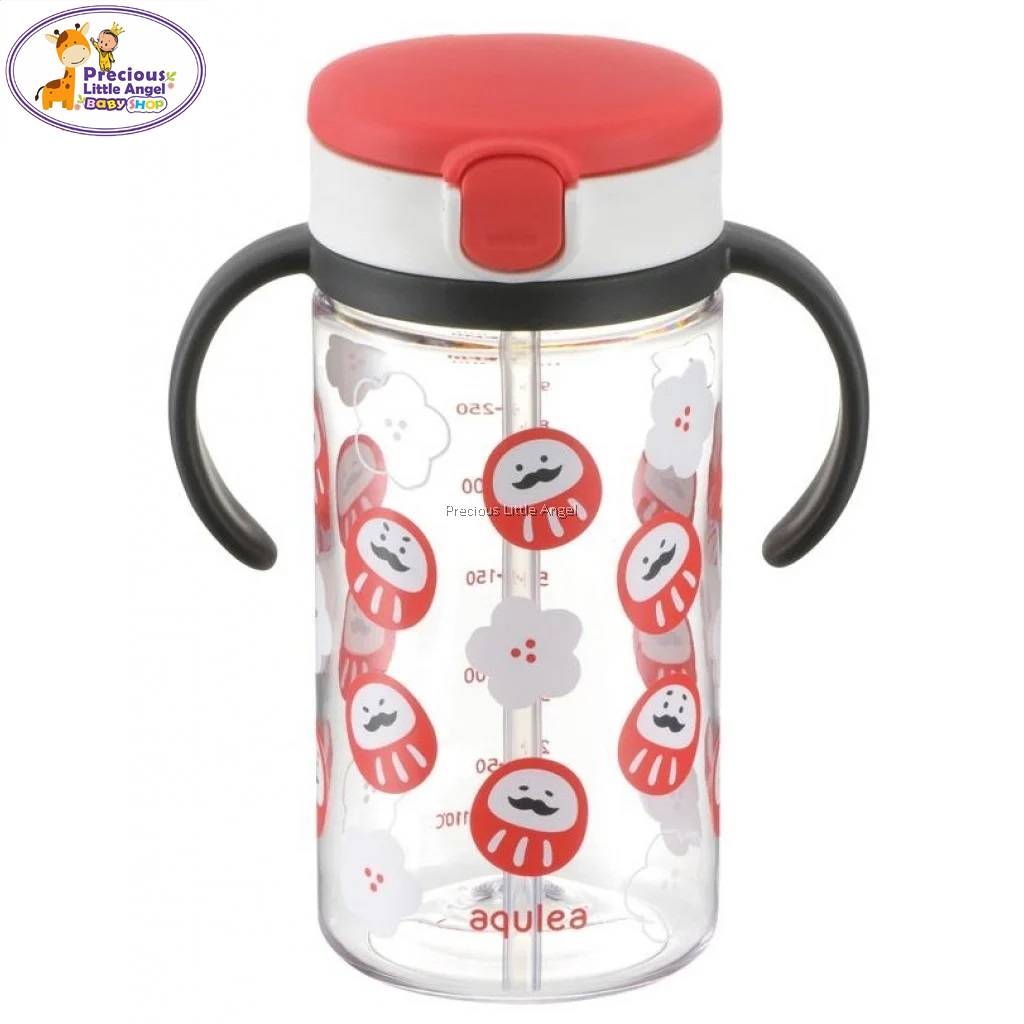 Richell Aqulea Clear Straw Bottle Mug (320ml)