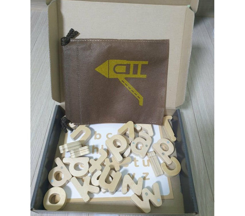 Noriterboard Nature Solid Wood Magnetic - Lower Case Letters