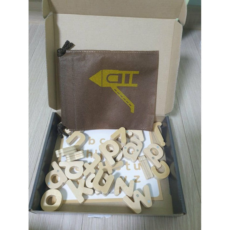 Noriterboard Nature Solid Wood Magnetic - Lower Case Letters-2