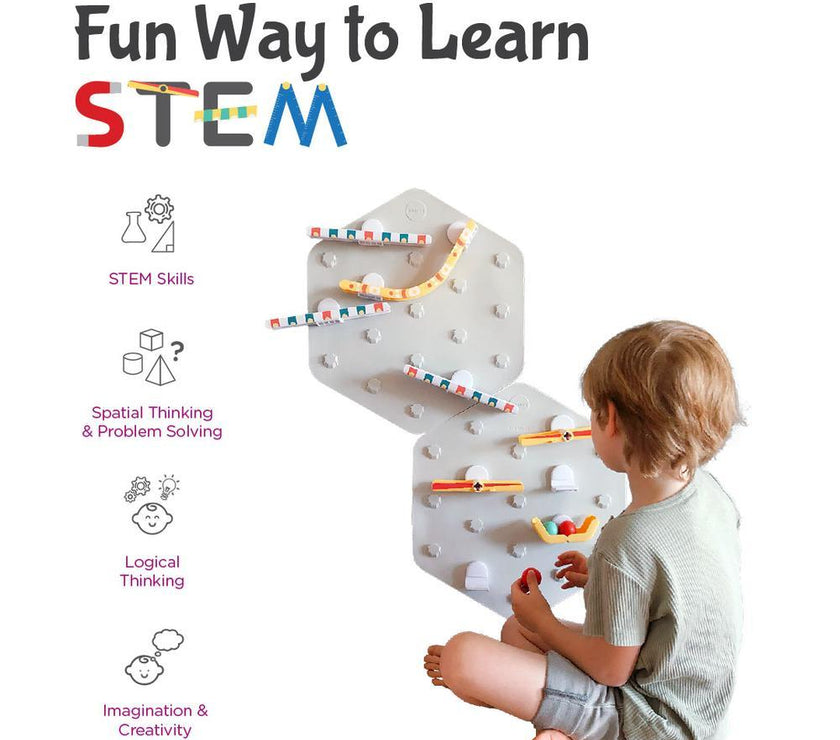 Oribel VertiPlay STEM Marble Run | Original Set of 2 | Little Baby.