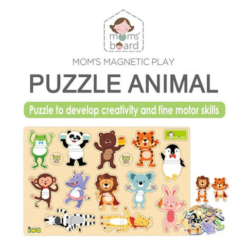 Momsboard Magnetic Puzzle – Animal (Opp) | Little Baby.