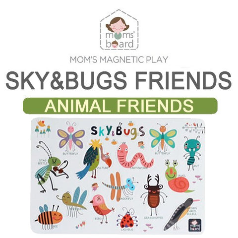Momsboard Magnetic Animal Friends – Sky&Bugs (Opp) | Little Baby.