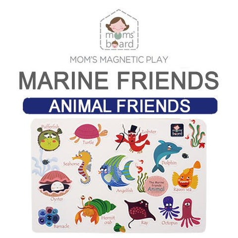 Momsboard Magnetic Animal Friends – Marine (Opp) | Little Baby.