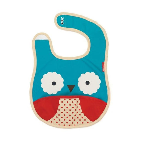 Skip Hop Zoo Tuck-Away Bib - Owl | Little Baby.