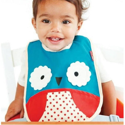 Skip Hop Zoo Tuck-Away Bib - Owl | Little Baby.