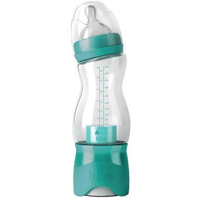 B.Box Bottle + Milk Dispenser 240ml/8oz (Aqua) | Little Baby.