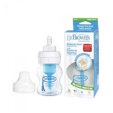 Dr Brown's Natural Flow 4oz/120ml Wide Neck Single | Little Baby.