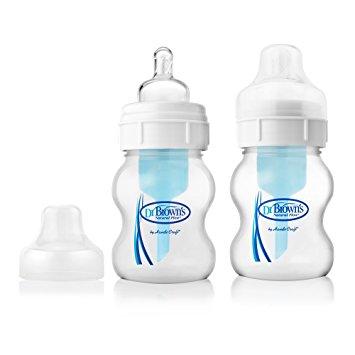 Dr Brown's Wide Neck Milk Bottles, 120ml (2-Pack) | Little Baby.
