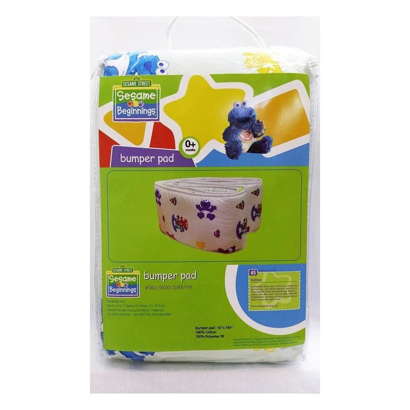 Sesame Bumper Pad - Time For Play | Little Baby.