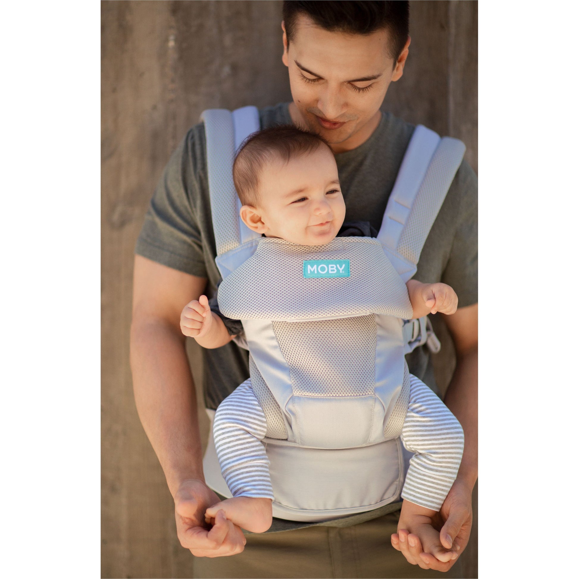 MOBY Move 4 Position Carrier - Glacier Grey | Little Baby.