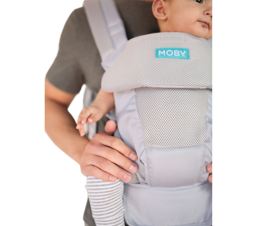 MOBY Move 4 Position Carrier - Glacier Grey | Little Baby.