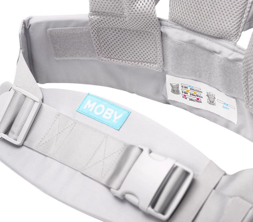 MOBY Move 4 Position Carrier - Glacier Grey | Little Baby.