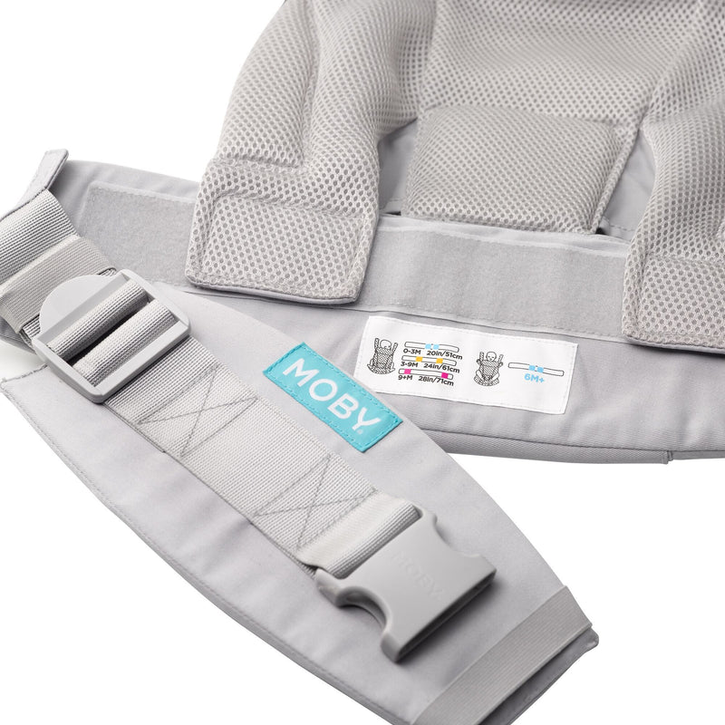 MOBY Move 4 Position Carrier - Glacier Grey | Little Baby.