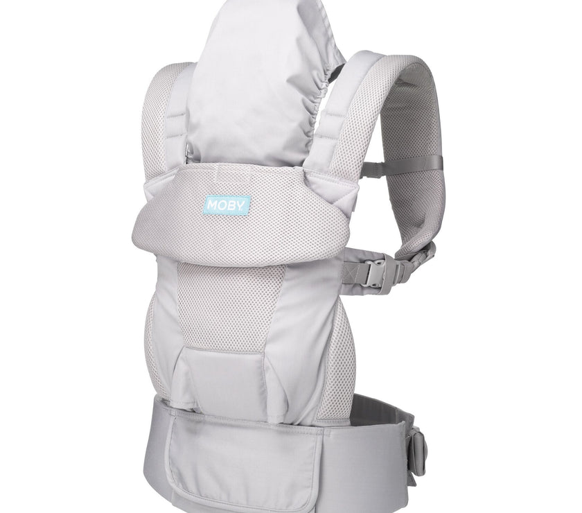 MOBY Move 4 Position Carrier - Glacier Grey | Little Baby.