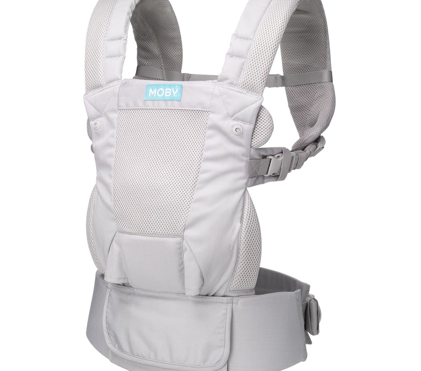MOBY Move 4 Position Carrier - Glacier Grey | Little Baby.