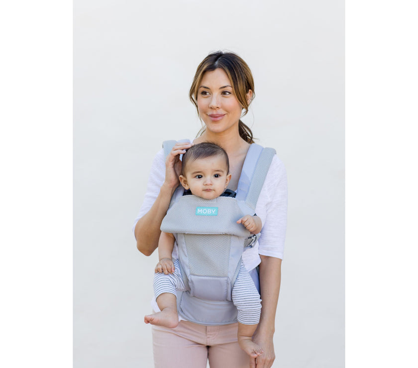 MOBY Move 4 Position Carrier - Glacier Grey | Little Baby.