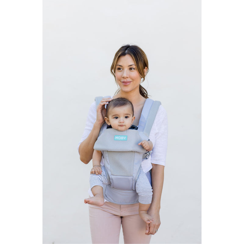 MOBY Move 4 Position Carrier - Glacier Grey | Little Baby.
