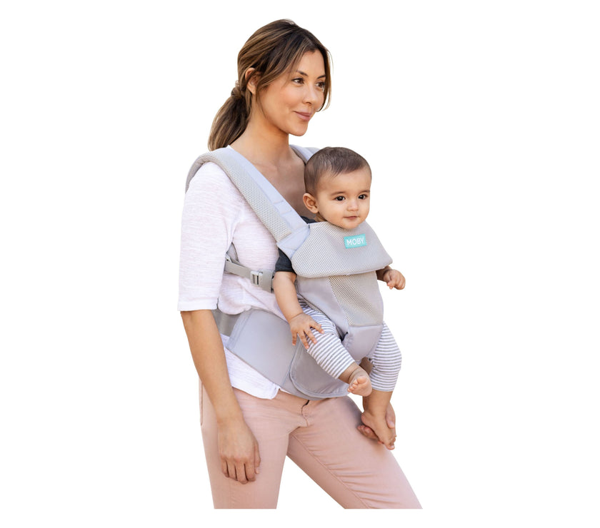 MOBY Move 4 Position Carrier - Glacier Grey | Little Baby.