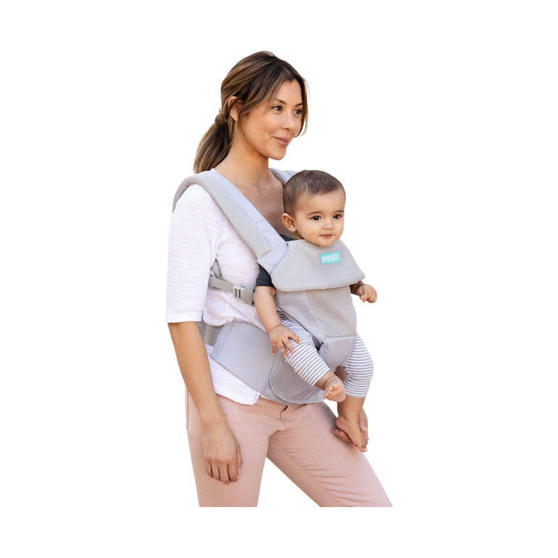 MOBY Move 4 Position Carrier - Glacier Grey | Little Baby.