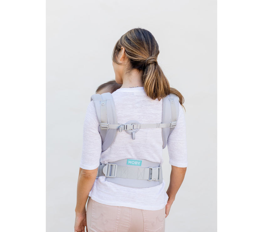 MOBY Move 4 Position Carrier - Glacier Grey | Little Baby.